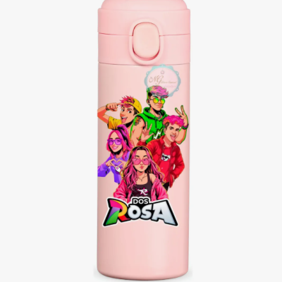 Garrafa&#x20;T&#x00E9;rmica&#x20;Emilly&#x20;Vick&#x20;Rosas&#x20;Com&#x20;Visor&#x20;de&#x20;Temperatura
