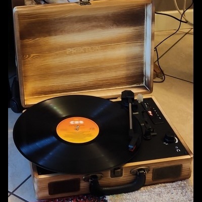 Gira-Discos&#x20;Madeira&#x20;-&#x20;Vintage