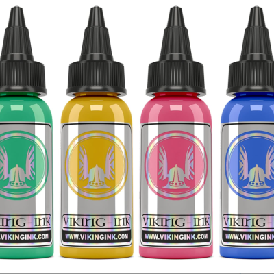 Frascos de tinta para tatuagem Viking Ink em várias cores
