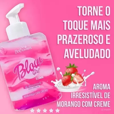 &#x1F64B;REVENDA&#x1F64B;&#x20;-&#x20;Blow&#x20;Girl&#x20;Gel&#x20;Hidratante&#x20;Feminino&#x20;Beij&#x00E1;vel&#x20;320ml