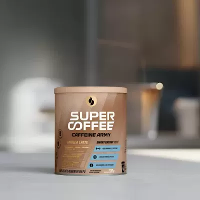 Supercoffee&#x20;Vanilla&#x20;Latte&#x20;220g&#x20;-&#x20;Caffeine&#x20;Army&#x20;&#x2705;PRONTA&#x20;ENTREGA