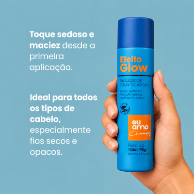Spray&#x20;Finalizador&#x20;de&#x20;Argan&#x20;Eu&#x20;Amo&#x20;Charming&#x20;150ml