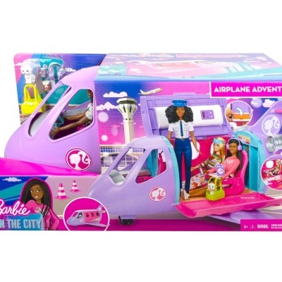 Barbie&#x20;Life&#x20;-&#x20;Avi&#x00E3;o&#x20;Barbie&#x20;de&#x20;Brinquedo&#x20;Rosa&#x2F;Lil&#x00E1;s