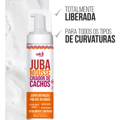 Mousse&#x20;Criador&#x20;de&#x20;Cachos&#x20;Widi&#x20;Care&#x20;Juba&#x20;200ml