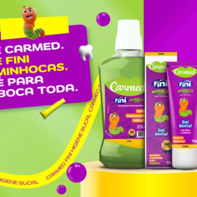 Gel&#x20;Dental&#x20;Carmed&#x20;Fini&#x20;Minhocas&#x20;70g&#x2705;PRONTA&#x20;ENTREGA