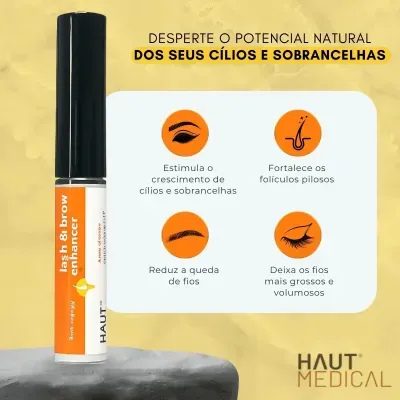 S&#x00E9;rum&#x20;para&#x20;C&#x00ED;lios&#x20;e&#x20;Sobrancelhas&#x20;Haut&#x20;Medical&#x3A;&#x20;Fortalecimento&#x20;e&#x20;Volume