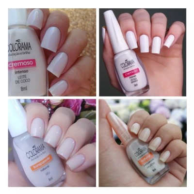 Kit&#x20;Esmalte&#x20;Colorama&#x20;8&#x20;Unidades&#x20;Branco&#x20;Natural