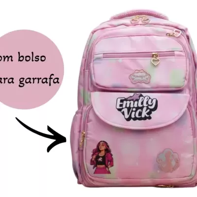 Mochila&#x20;Escolar&#x20;Emilly&#x20;Vick&#x20;Youtube&#x20;Volta&#x20;As&#x20;Aulas