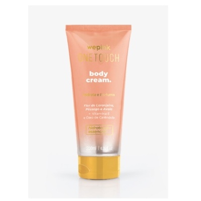 Tubo de creme corporal wepink ONETOUCH cor-de-rosa e dourado