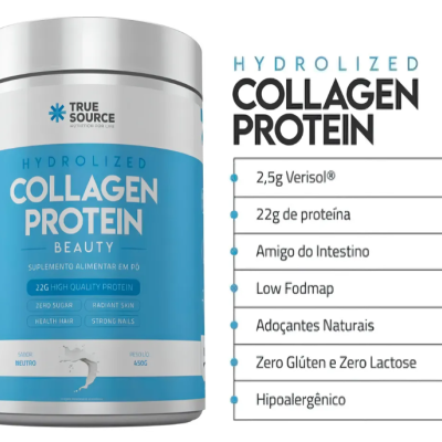 True&#x20;Source&#x20;Collagen&#x20;Protein&#x20;Sabor&#x20;Natural&#x20;450g