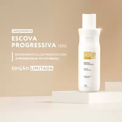 Escova&#x20;Progressiva&#x20;150g&#x20;-&#x20;Fashion&#x20;Gold&#x2705;PRONTA&#x20;ENTREGA