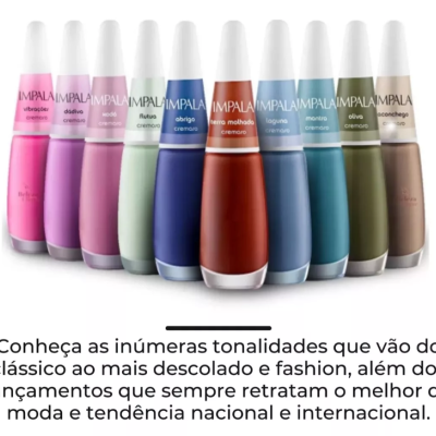Kit&#x20;Esmalte&#x20;Impala&#x20;Manicure&#x20;7&#x20;Cores&#x20;Claras&#x20;Peroladas