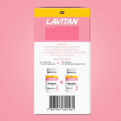 Pr&#x00E9;-Natal&#x20;Multivitam&#x00ED;nico&#x20;&#x2B;&#x20;&#x00D4;mega&#x20;3&#x20;Lavitan