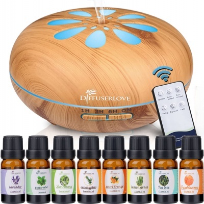 Difusor&#x20;&#x00D3;leos&#x20;Essenciais&#x20;Humidificador&#x20;Comando&#x20;550&#x20;ml