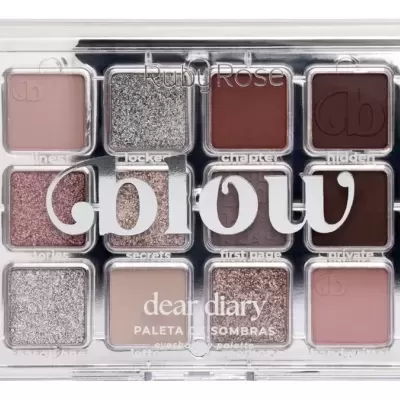 Paleta&#x20;De&#x20;Sombras&#x20;Dear&#x20;Diary&#x20;Linha&#x20;Blow&#x20;Ruby&#x20;Rose