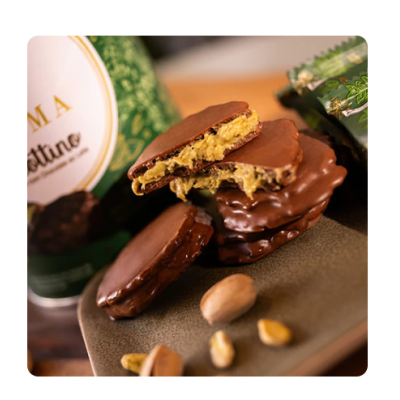 Haoma&#x20;Biscottino&#x20;Pistache&#x20;com&#x20;Chocolate&#x20;ao&#x20;Leite&#x20;&#x7C;&#x20;Linha&#x20;Stevia&#x2705;PRONTA&#x20;ENTREGA