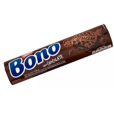 Pacote de biscoitos Bono Sabor Chocolate