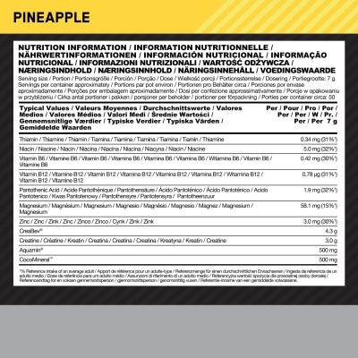 Optimum&#x20;Nutrition&#x20;Platinum&#x20;Creatine&#x20;Plus&#x20;350g&#x20;Abacaxi&#x2705;PRONTA&#x20;ENTREGA