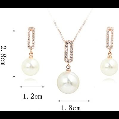 Kit&#x20;de&#x20;Joias&#x20;Brincos&#x20;&#x7C;&#x20;Colar&#x20;&#x7C;&#x20;Pulseira&#x20;&#x7C;&#x20;Banhado&#x20;a&#x20;Ouro&#x20;&#x7C;&#x20;P&#x00E9;rolas&#x20;Brancas