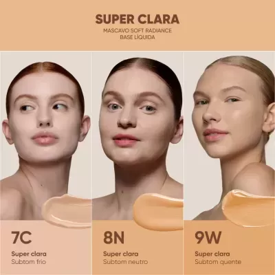 Mascavo&#x20;Soft&#x20;Radiance&#x20;Base&#x20;L&#x00ED;quida&#x20;-&#x20;Pele&#x20;Super&#x20;Clara&#x20;com&#x20;Subtom&#x20;Frio