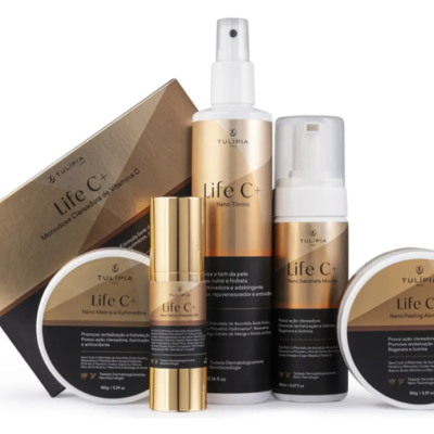 Conjunto de produtos de cuidados de pele Tulpia Life C+