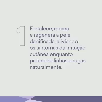 Texto em fundo cinza claro sobre cuidados para pele danificada