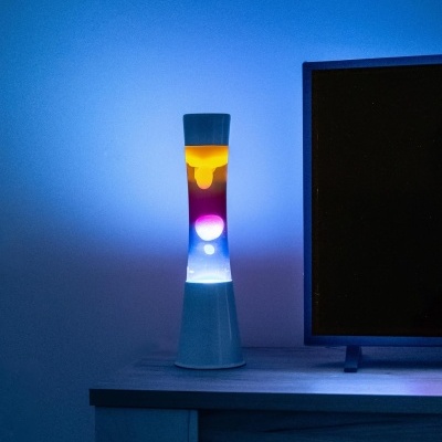 Candeeiro&#x20;de&#x20;Lava&#x20;Base&#x20;de&#x20;Cor&#x20;Branca&#x20;Efeito&#x20;Relaxante&#x20;-&#x20;Cores&#x20;a&#x20;Escolha&#x2705;PRONTA&#x20;ENTREGA