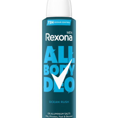 Desodorizante Rexona Men All Body Deo Ocean Rush azul com tampa branca
