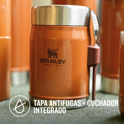 STANLEY&#x20;Classic&#x20;Legendary&#x20;&#x2013;&#x20;Lancheira&#x20;T&#x00E9;rmica&#x20;0,4&#x20;L&#x20;com&#x20;Spork&#x2705;PRONTA&#x20;ENTREGA