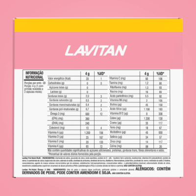 Pr&#x00E9;-Natal&#x20;Multivitam&#x00ED;nico&#x20;&#x2B;&#x20;&#x00D4;mega&#x20;3&#x20;Lavitan