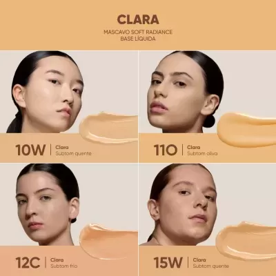 Mascavo&#x20;Soft&#x20;Radiance&#x20;Base&#x20;L&#x00ED;quida&#x20;-&#x20;Pele&#x20;Clara&#x20;com&#x20;Subtom&#x20;Quente