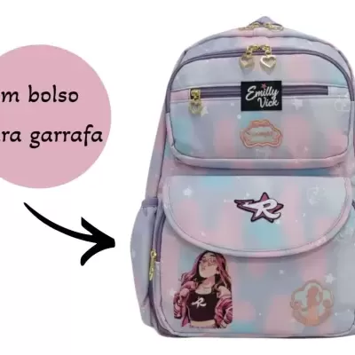 Mochila&#x20;Escolar&#x20;Emilly&#x20;Vick&#x20;Youtube&#x20;Volta&#x20;As&#x20;Aulas