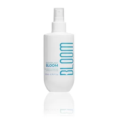 Frasco spray branco de BODYSPLASH BLOOM 200ml