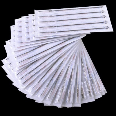 Múltiplas agulhas esterilizadas individuais de acupuntura em leque