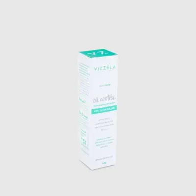 Caixa de produto cosmético VIZZELA óleo controle Pele de Unicórnio 30ml