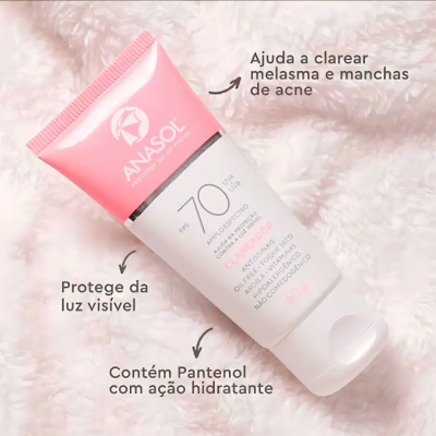 Protetor&#x20;Solar&#x20;Facial&#x20;Fps&#x20;70&#x20;Clareador&#x20;Anasol&#x20;-&#x20;60g