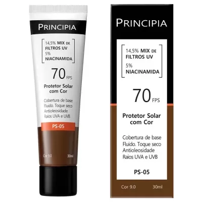 Protetor&#x20;Solar&#x20;Facial&#x20;com&#x20;Cor&#x20;Principia&#x20;PS-05&#x20;FPS&#x20;70