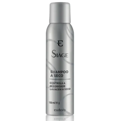 Frasco prateado de shampoo a seco Siàge Eudora