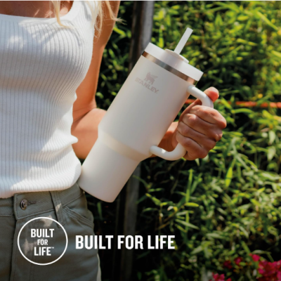 Stanley&#x20;Cup&#x20;T&#x00E9;rmico&#x20;A&#x00E7;o&#x20;Inoxid&#x00E1;vel&#x20;Bebidas&#x20;Quentes&#x20;e&#x20;Frias&#x20;-&#x20;Cream&#x20;Tonal