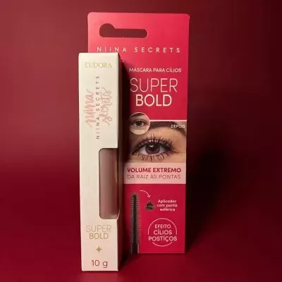 Embala de máscara para cílios Super Bold Niina Secrets da Eudora