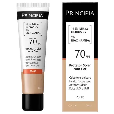 Protetor&#x20;Solar&#x20;Facial&#x20;com&#x20;Cor&#x20;Principia&#x20;PS-05&#x20;FPS&#x20;70