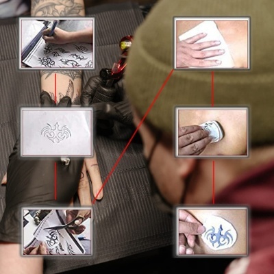 Papel&#x20;de&#x20;Transfer&#x00EA;ncia&#x20;para&#x20;Tatuagens&#x20;20&#x20;Folhas