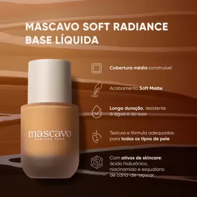 Mascavo&#x20;Soft&#x20;Radiance&#x20;Base&#x20;-&#x20;Pele&#x20;M&#x00E9;dia&#x20;Escura&#x20;com&#x20;Subtom&#x20;Neutro