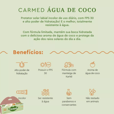 Carmed&#x20;&#x00C1;gua&#x20;de&#x20;Coco&#x20;Fps&#x20;30&#x2705;PRONTA&#x20;ENTREGA