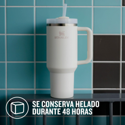 Stanley&#x20;Cup&#x20;T&#x00E9;rmico&#x20;A&#x00E7;o&#x20;Inoxid&#x00E1;vel&#x20;Bebidas&#x20;Quentes&#x20;e&#x20;Frias&#x20;-&#x20;Cream&#x20;Tonal