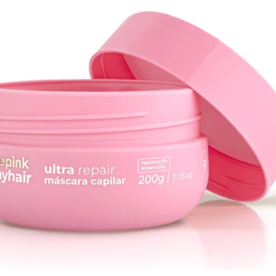 Máscara capilar wepink myhair ultra repair embalagem rosa 200g