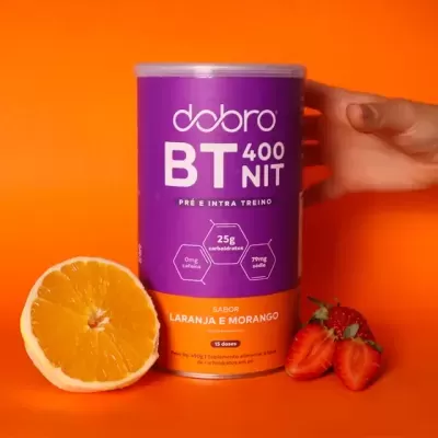 BT&#x20;400&#x20;Nitrato&#x20;sabor&#x20;Laranja&#x20;com&#x20;Morango&#x20;450g