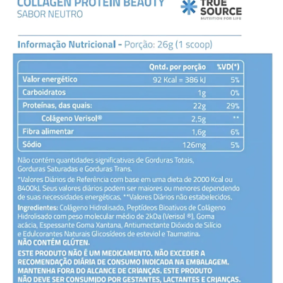 True&#x20;Source&#x20;Collagen&#x20;Protein&#x20;Sabor&#x20;Natural&#x20;450g