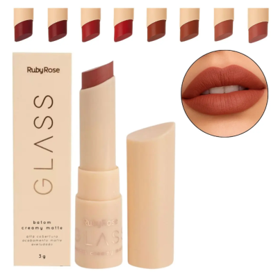 Batom&#x20;Creamy&#x20;Matte&#x20;Glass&#x20;-&#x20;Unit&#x20;Ruby&#x20;Rose