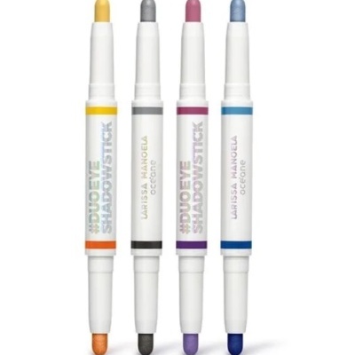 Quatro sombras em stick coloridas #DUO EYE SHADOWSTICK Laís Mãquea